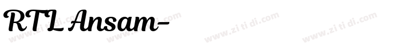 RTL Ansam字体转换